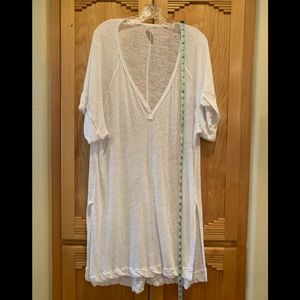 WE THE FREE Free People Linen Cotton TUNIC TEE  S